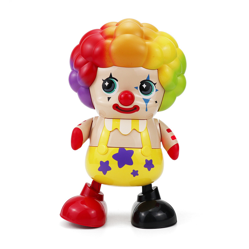 Cross-border Electric Children's Toys Light Music Dancing Clown Doll Dancing Robot Baby Toys Wholesale