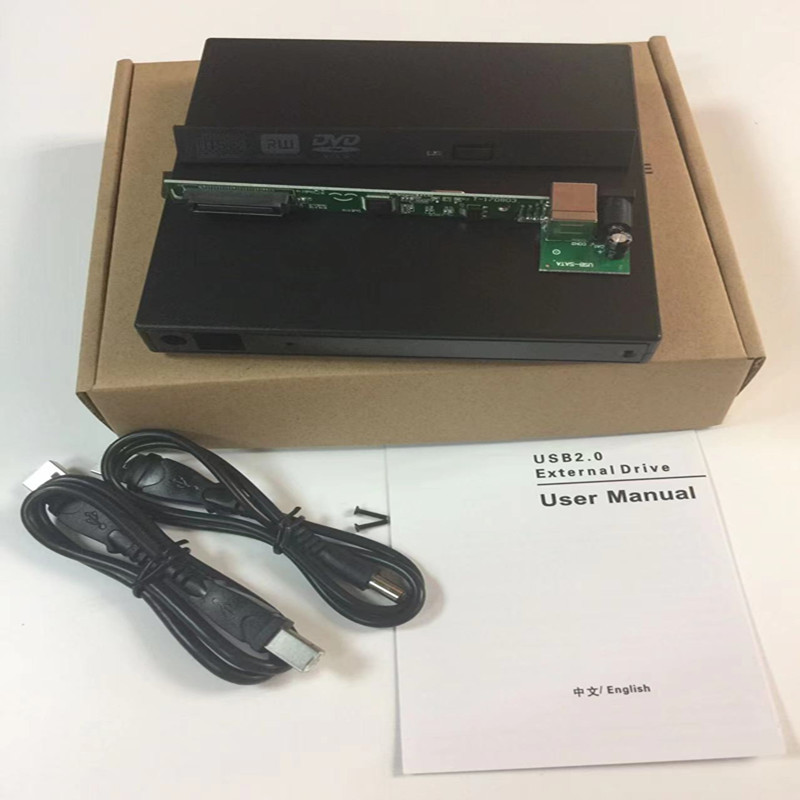 Внешний DVD оптический привод SATA/IDE к USB2.0 12.7mm универсальный