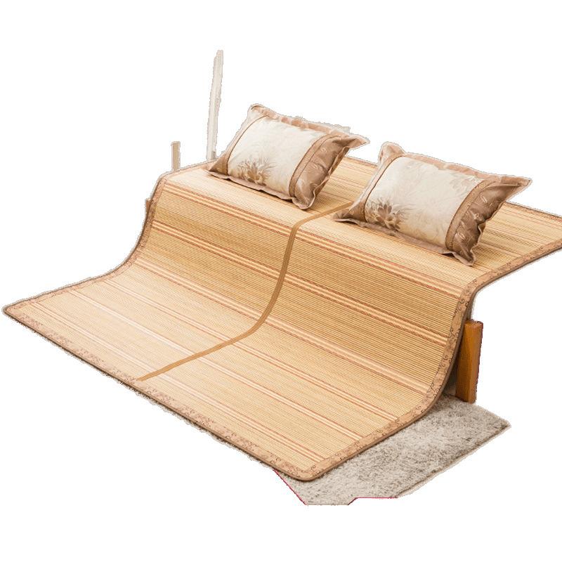 Bamboo Mat Student Dormitory Foldableing Single and Double Bed Mat Summer Ice Silk Mat 1.08m Straw Mat 1.5m