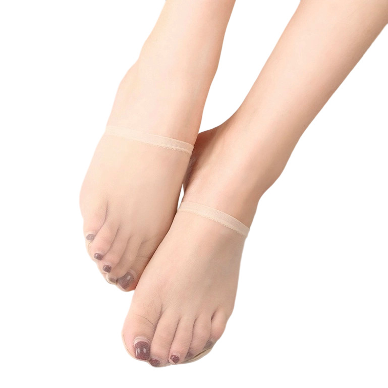 Half-Heel Socks, High-Heeled Shoes, Women's Summer Thin Boat Socks, Dotted Shallow Mouth Invisible Socks, Non-Slip Stockings That Won'T Fall Off