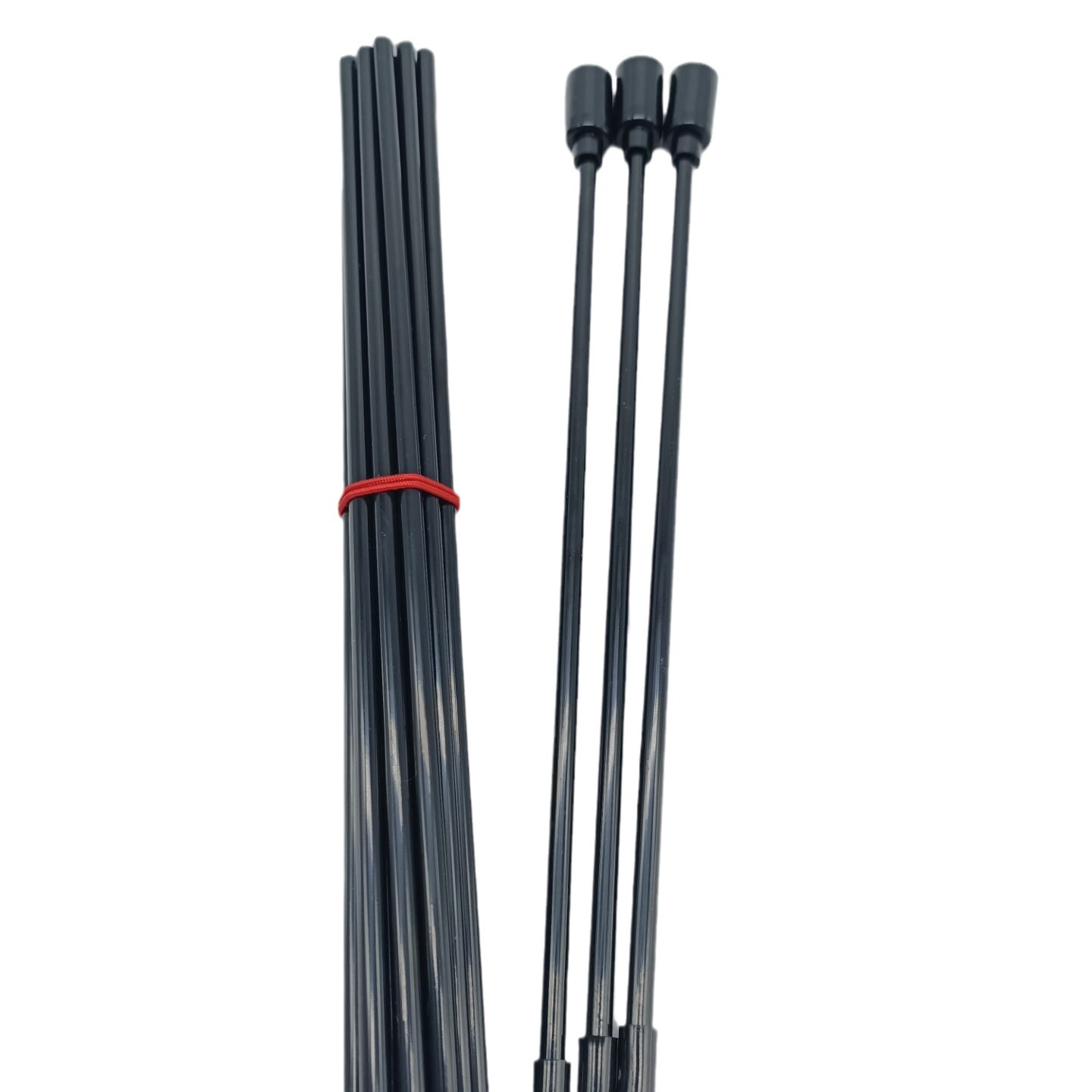 Classic cat tease stick can be exported to detect the handle pet cat toy plastic hollow tube folding black rod