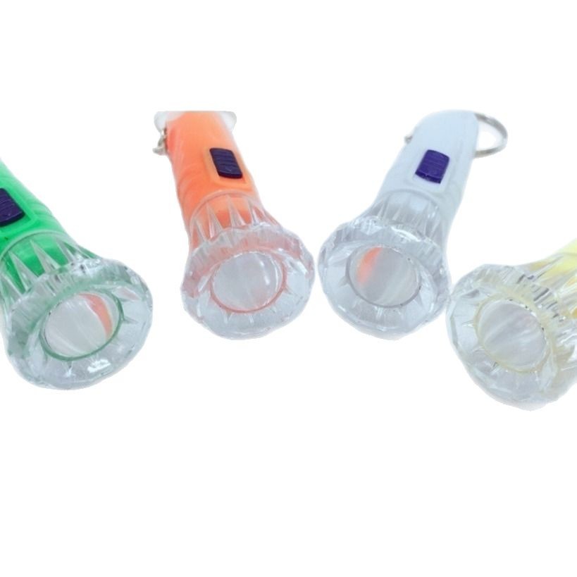 Factory direct 831 plastic fan strong light small flashlight wholesale LED outdoor keychain carrying creative flashlight wholesale