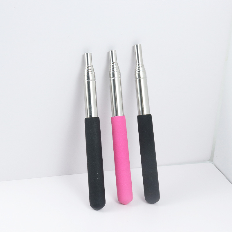 Neutral Telescopic Teaching Stylus Telescopic Fly Swatter Stainless Steel Telescopic Stick Baton Free Telescopic Tickle