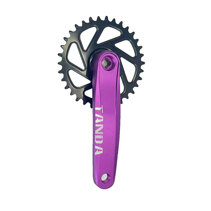 Mountain bike crank aluminum alloy tooth plate crank 170mm * 34 positive and negative tooth single plate