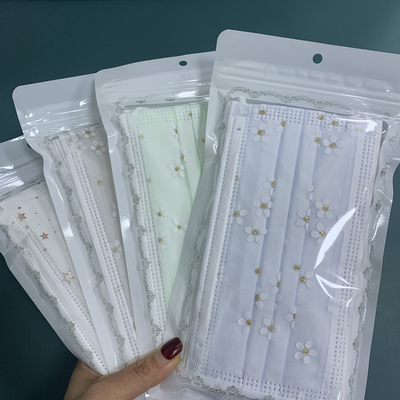 Четырехслойная сетчатая одноразовая маска для взрослых, дышащая, пылезащитная, солнцезащитная, с мелтблоун, модная маска