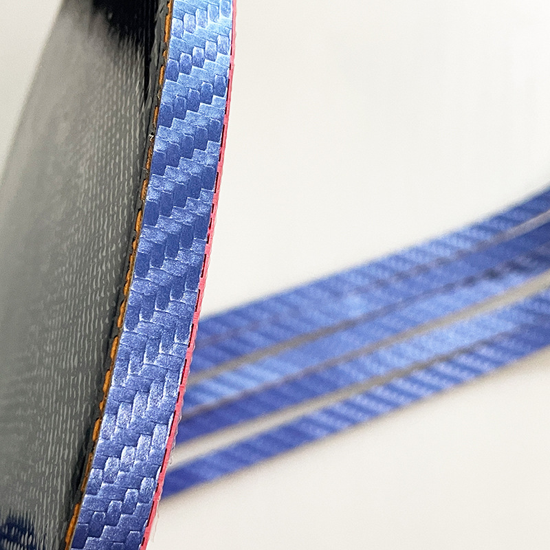 Table Tennis Racket PU Leather Carbon Fiber Texture Edge Guard Anti-collision Anti-collision Super Durable Self-adhesive Bottom Plate Protection