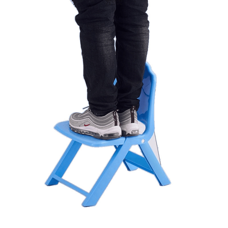 Children's Chair Foldableable Small Chair Studio Small Bench Baby Kindergarten Student 25cm Back Chair Plastic Stool