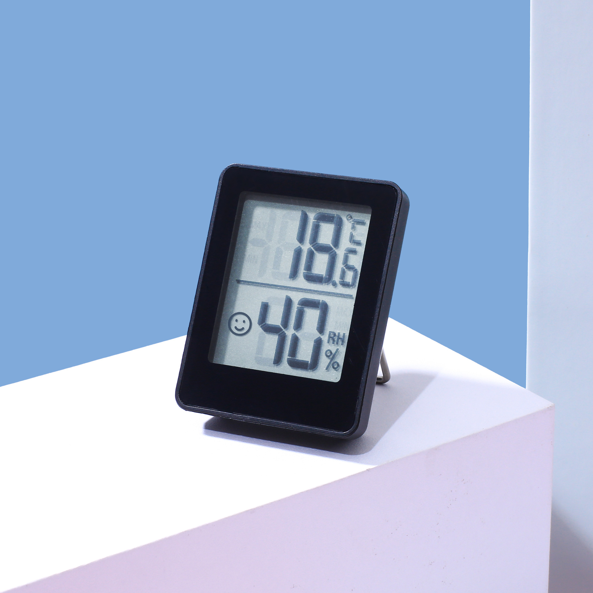 Cross-Border Foreign Trade Mini Temperature and Humidity Meter Home Indoor Digital Display Thermometer Wall-Mounted Desktop Display Electronic Thermometer