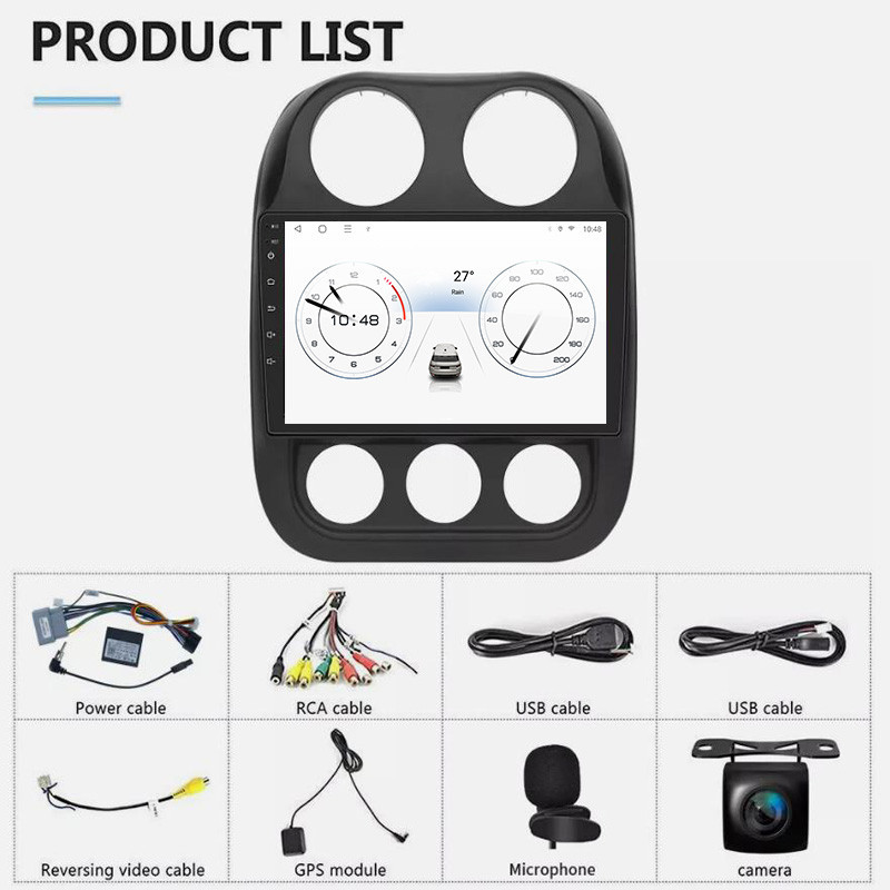 Suitable for Jeep Guide Navigator Jeep Compass Patriot Car carplay Display