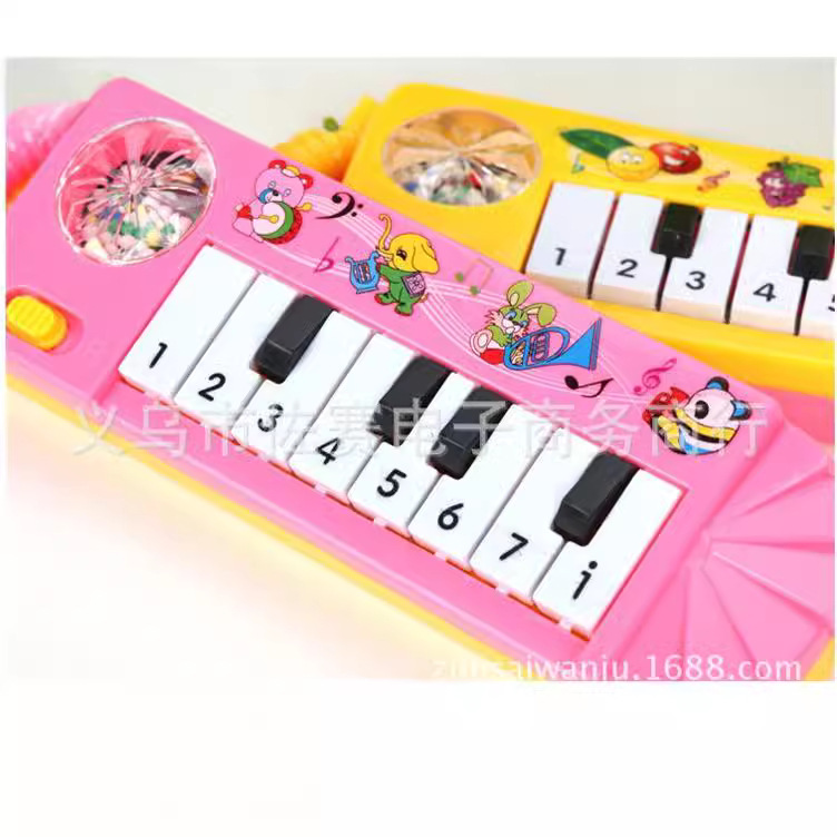 Creative Electric Music Simulation Guitar Electronic Keyboard Toys Children's Educational Early Education Toys Street Stall Supply Wholesale
