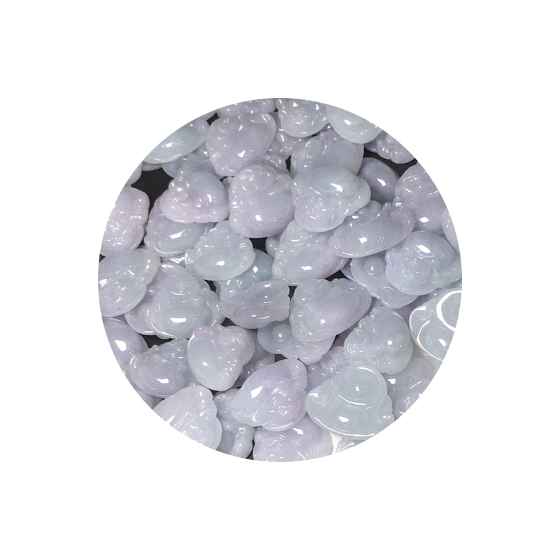Shake the sound supply wholesale Myanmar natural jade pendant A goods Jade Buddha Violet Buddha jade pendant with certificate