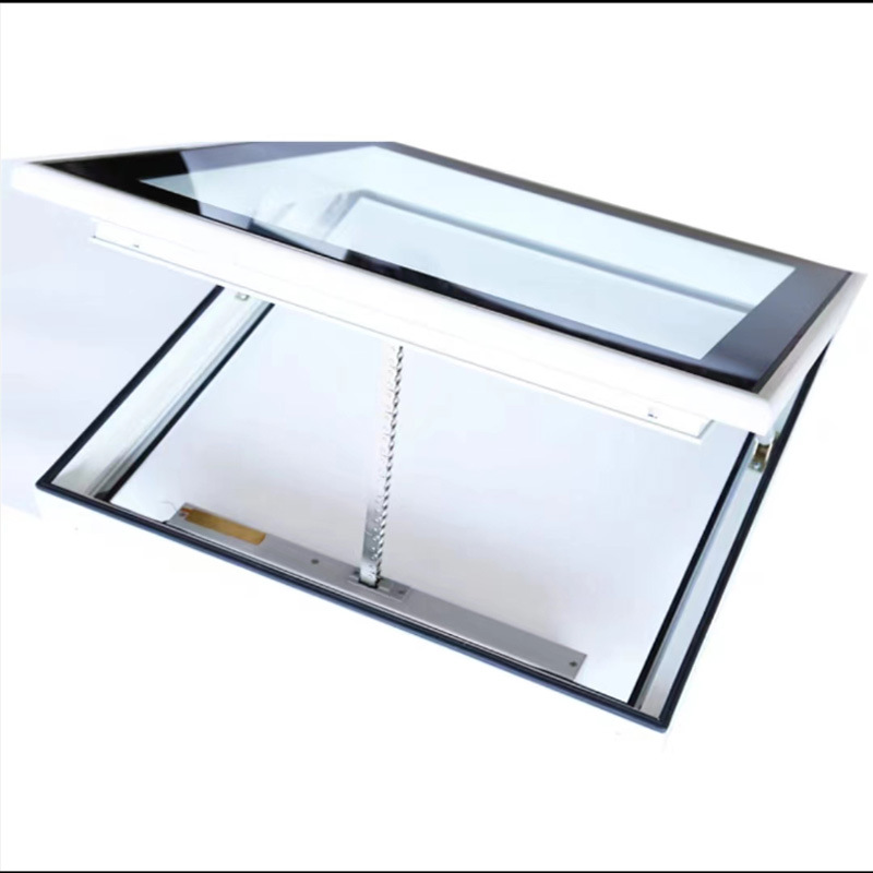 Thickened Aluminum Alloy Skylight Sloping Roof Sun Room Attic Light Well Electric Manual Sliding Skylight