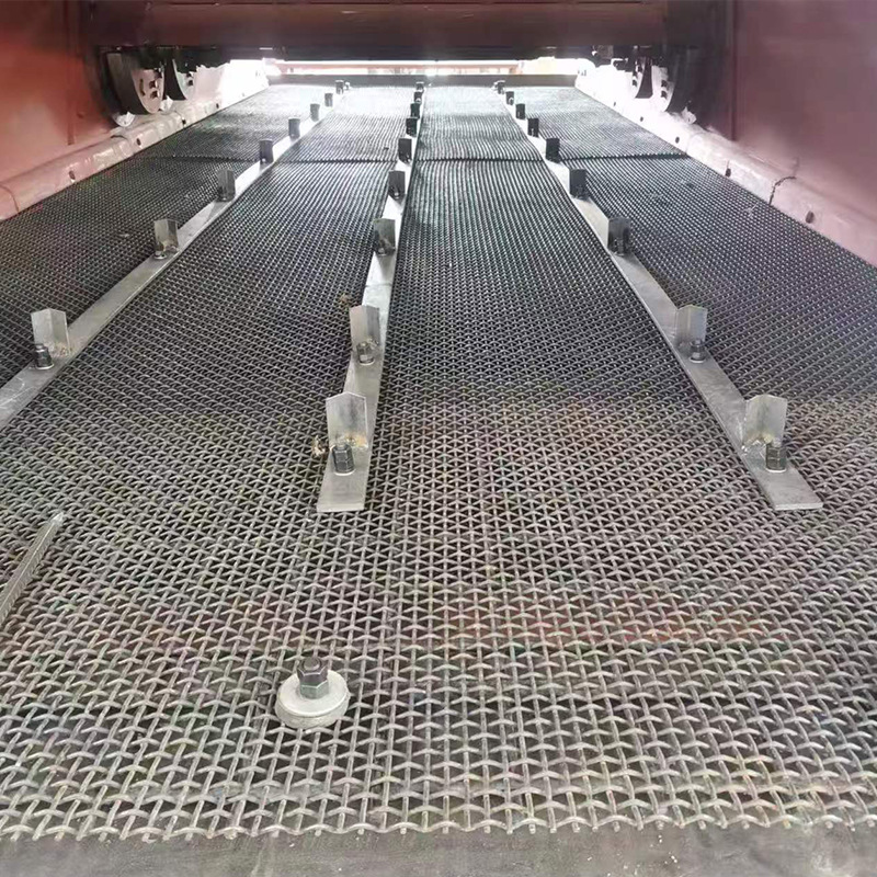 Manganese steel woven screen screen coal yard filter anti-blocking iron wire vibration woven mesh stone graded woven screen