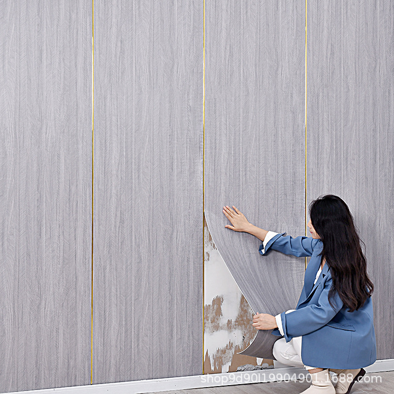 Sxp Roll Fishbone Pattern Wall Panel Upgraded Aluminum Mold Self-Adhesive Environmentally Friendly Odorless Russian Direct Sales Waterproof