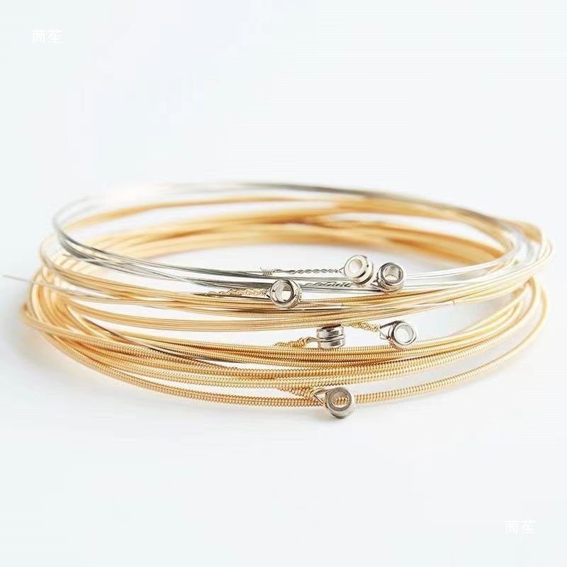 Guitar Strings, Wooden Folk Guitar, One String, Two Strings, Three Strings, Single Loose String, Six String Set, Coated Anti-Rust Strings