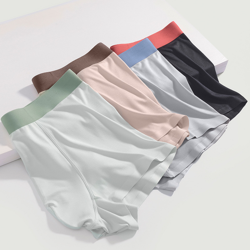 Новые бесшовные мужские боксеры из модала средней талии дышащие шорты оптовая продажа нижнего белья для мальчиков