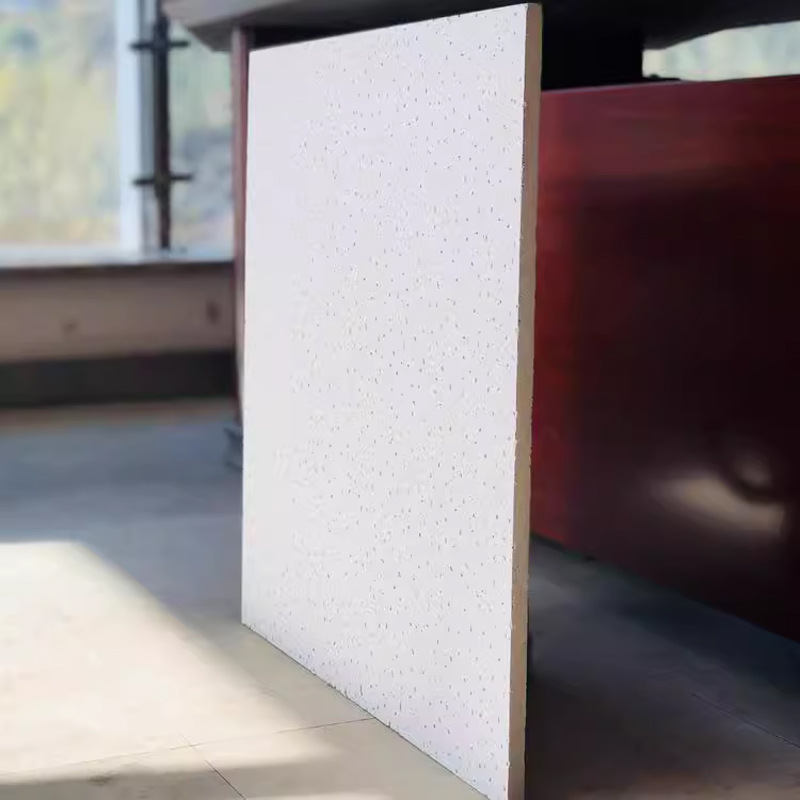 Ceiling Mineral Wool Board 600 Moisture-Proof and Heat-Insulating Black Mineral Wool Decorative Sound-Absorbing Board Office Ceiling Material