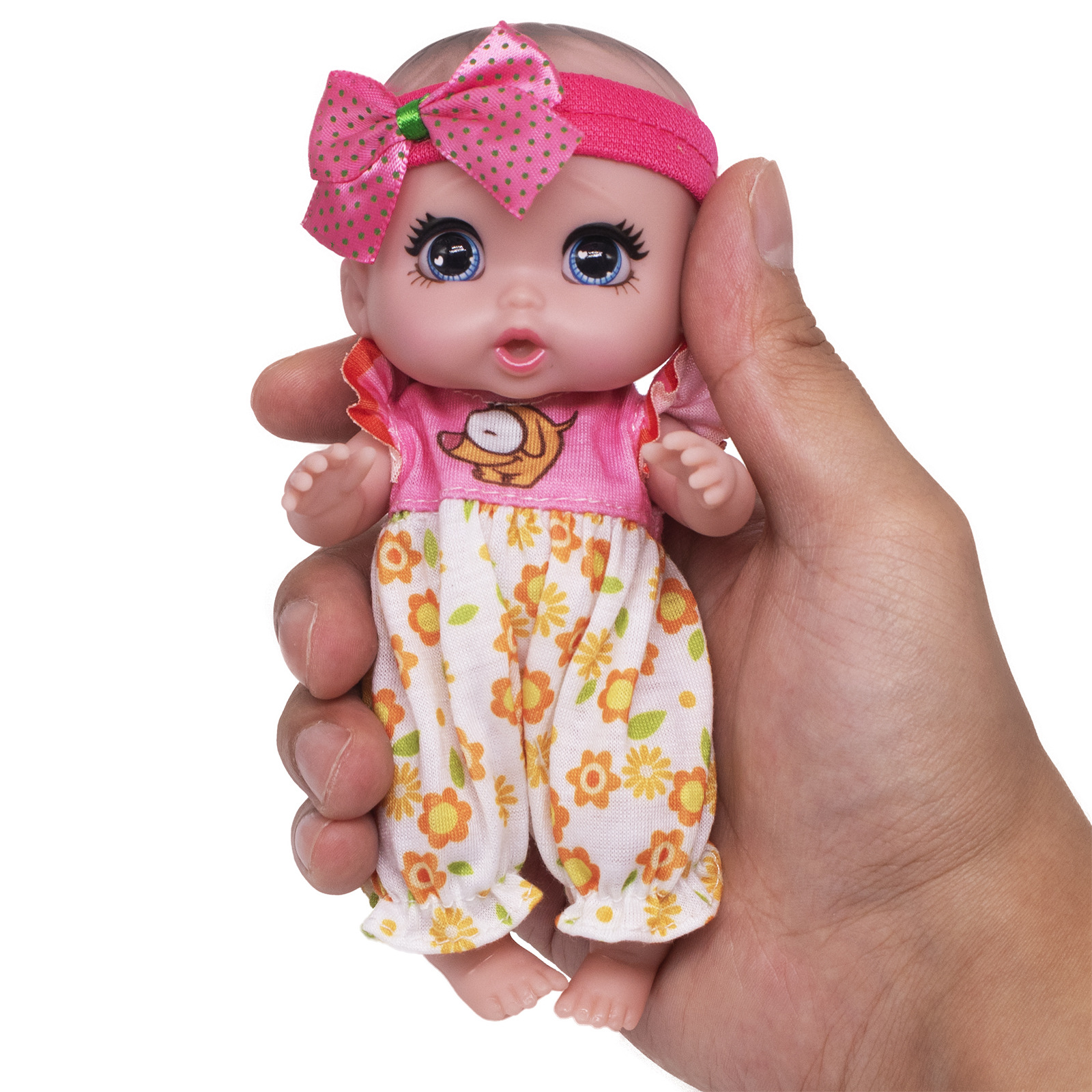 6inch Little Reborn Doll Mini Simulation Little Baby Girl Toy Soft Plastic Real-Life Newborn Baby Doll
