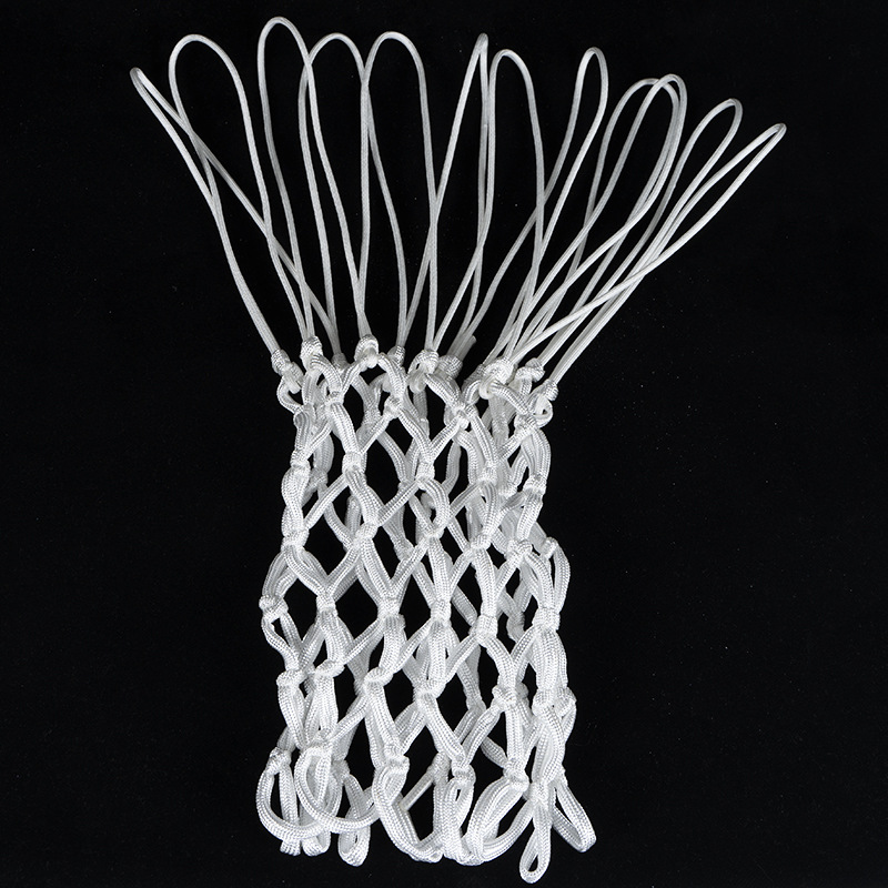 Factory direct indoor and outdoor polyester rainproof sunscreen standard strong and durable braided rope cross-border supply basketball net