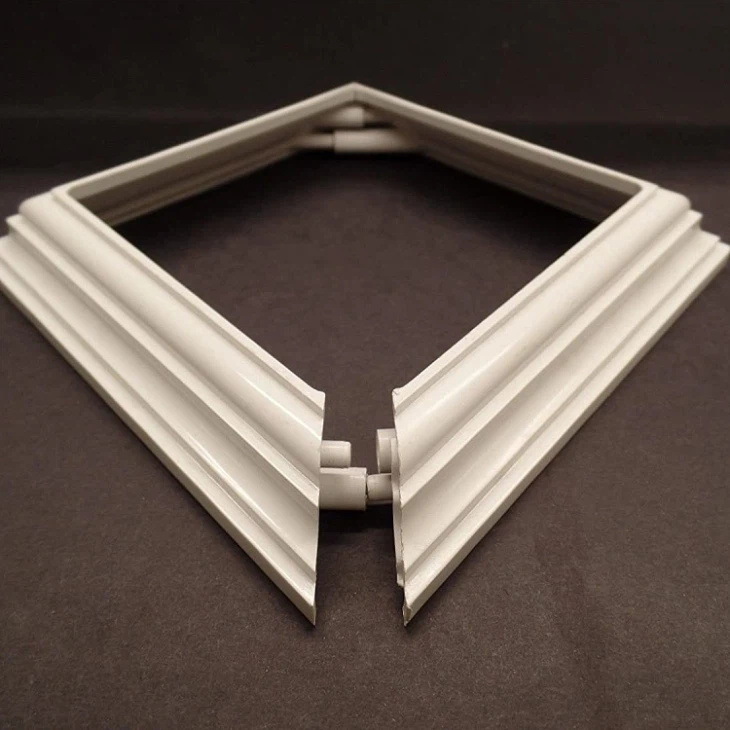 PVC guardrail accessories 4 inch split decorative base factory direct American European guardrail column base