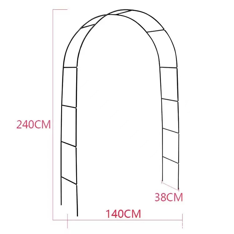 Source Factory Cross-border Hot Sale Courtyard Iron Arch Climbing Rack Wedding Garden Rose Flower Rack Grape Rack