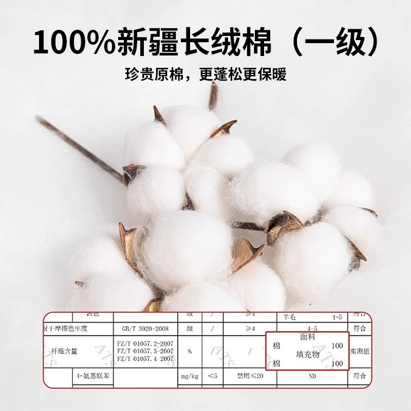 Class a 100% Cotton Quilt, Winter Quilt, Thickened Warm Pure Cotton Quilt, All-Cotton Spring and Autumn Quilt Core, Cotton Batting for All Seasons