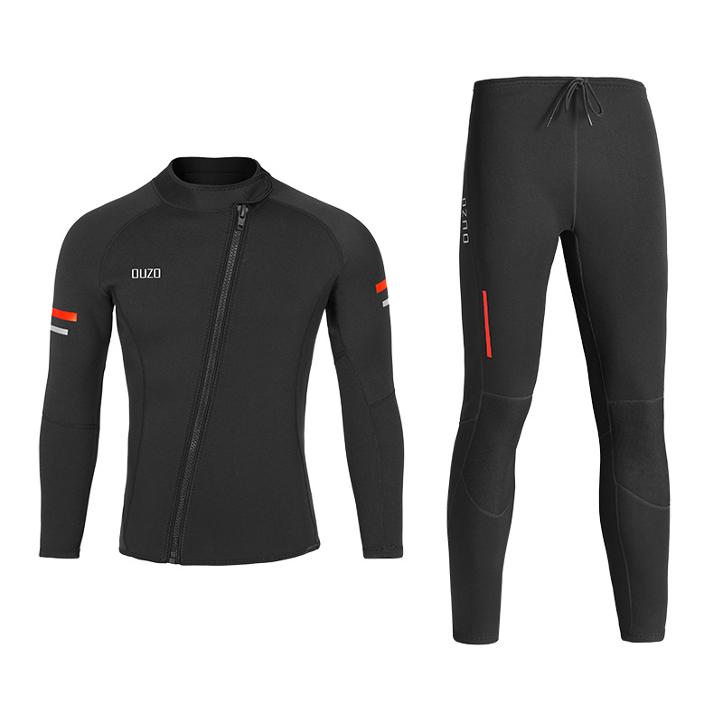 1.5mm Warm Diving Suit OUZO Split Diving Clothes Full Set Men's and Women's Long Sleeve Cold Sun Protection Surfing Clothes