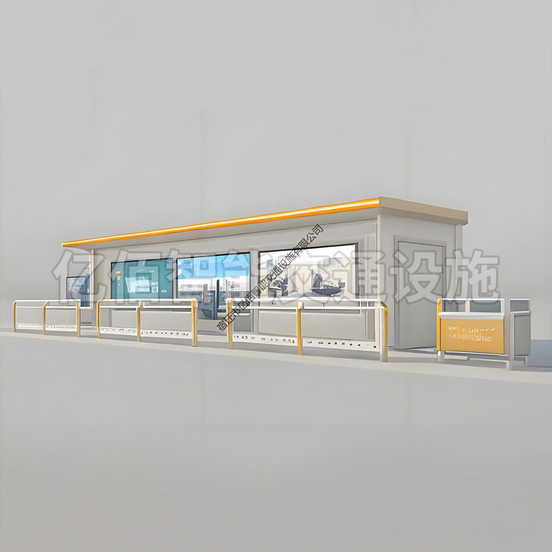 Manufacturer Customized Stainless Steel Bus Stop Shelter Rural Bus Stop Sign Advertising Light Box Station Sign Smart Outdoor