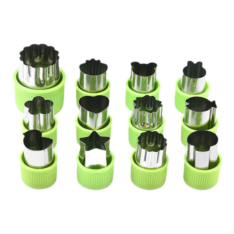 Baby food supplement butterfly surface mold vegetable and fruit flower cutter sausage biscuit printing mold wonton stainless steel printing