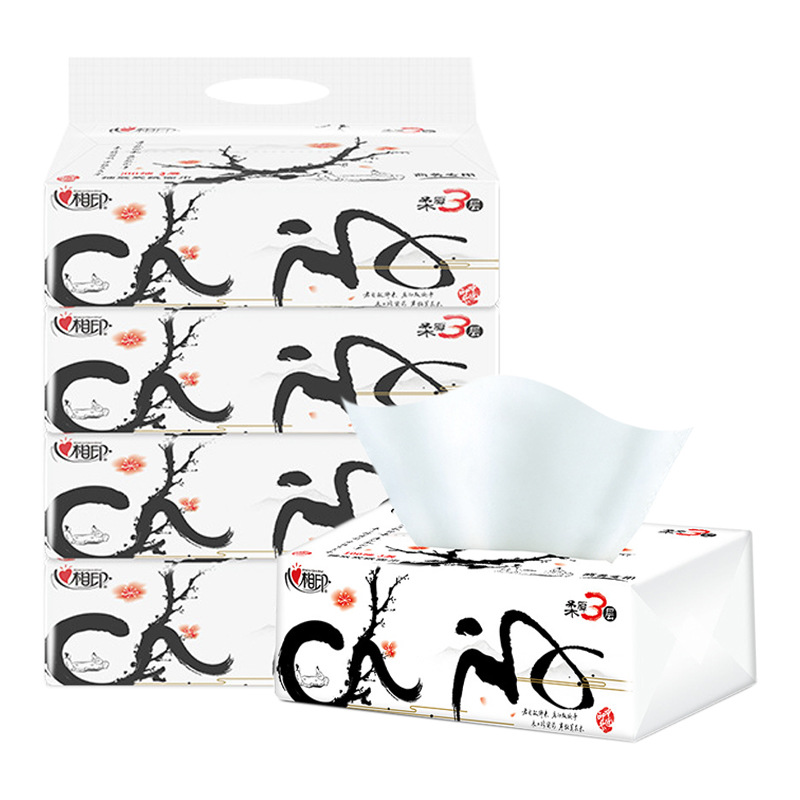 Xinxiangyin tissue 100 sheets household tissue gold facial tissue tissue tissue 24 packs whole box wholesale one-piece delivery