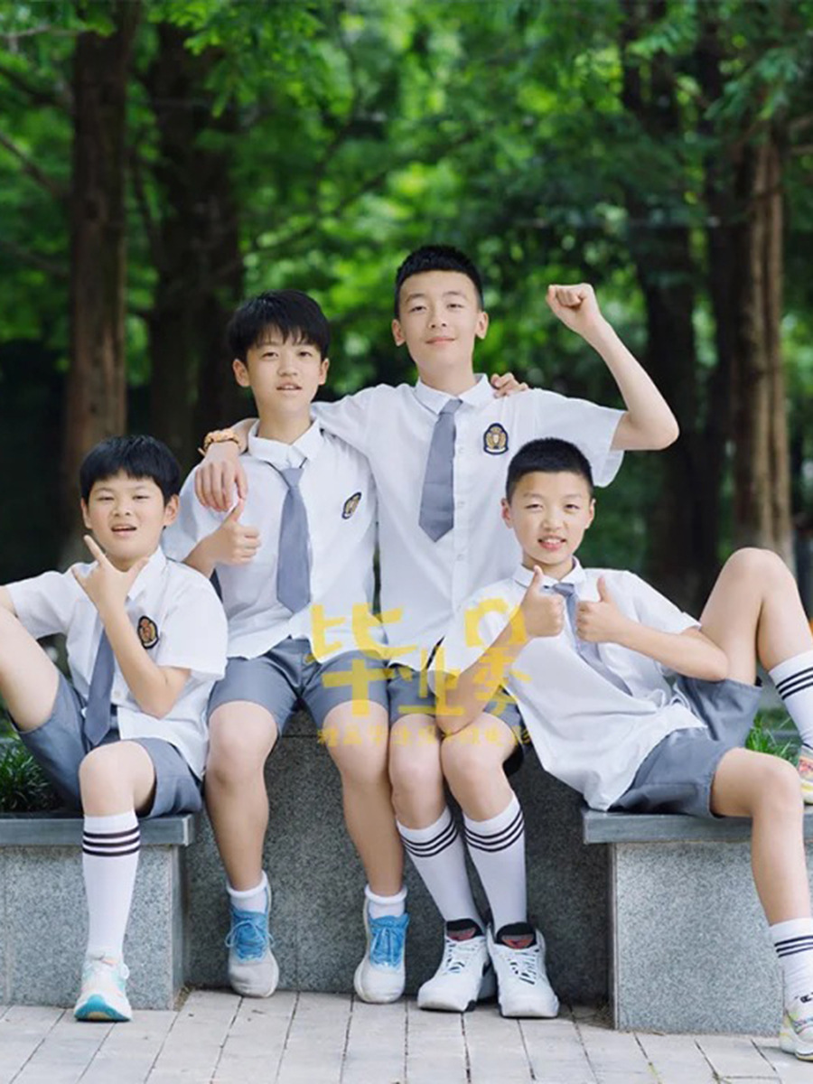 Children's School Uniform Set, Primary School Student Class Uniform, Summer Senior Kindergarten Graduation Photo, Kindergarten Uniform, Summer Uniform, British Style School Uniform