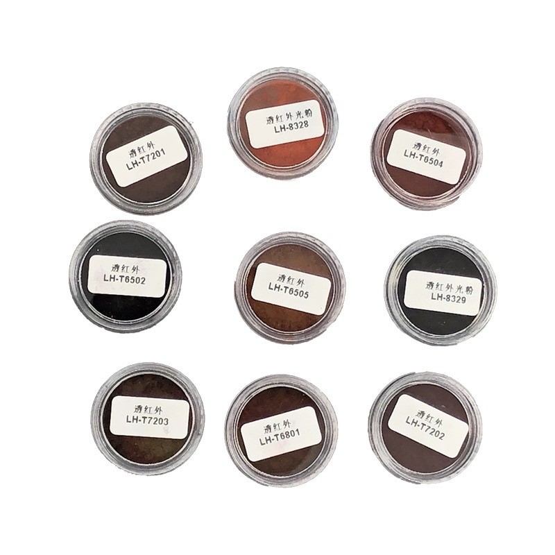 Ink coating plastic with shielding visible light through infrared light powder through different bands of infrared penetrating powder