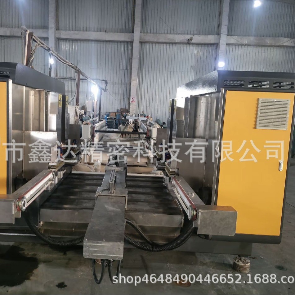 R1-R50Mm C1-C30Mm Automatic Four Grinding Head Chamfering Machine Cookware Glass Connecting Glass Cornering Machine