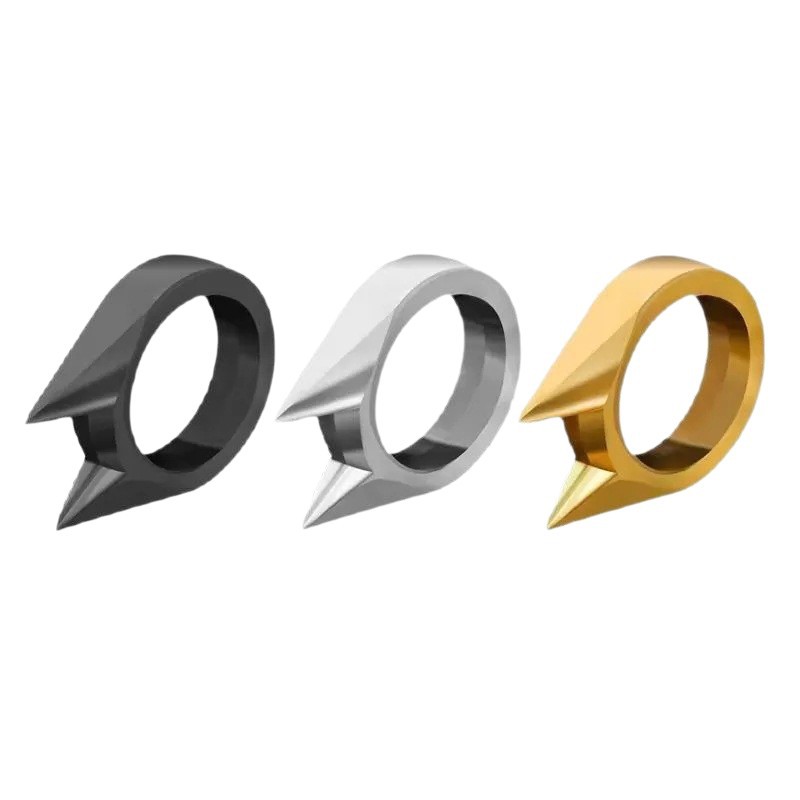 Outdoor Equipment for Men and Women, Self-Defense Supplies, Anti-Wolf Weapons, Cat Ear Rings, Finger Buckles, Tiger Window Breaker Rings