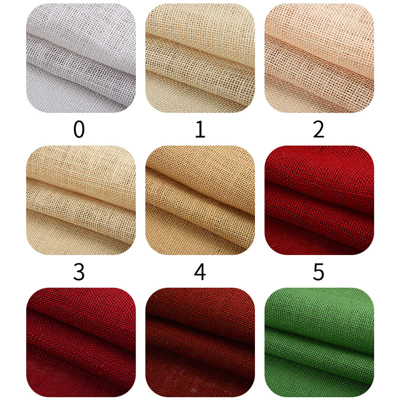 Source factory in stock dyed jute cloth dyed linen jute cloth coated with linen