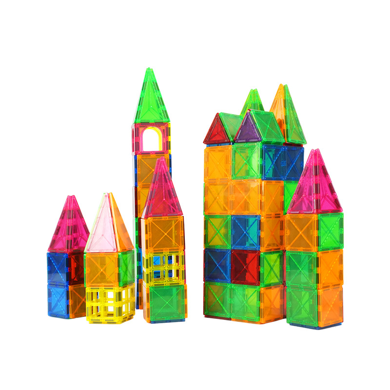 Color Window Magnetic Piece Supplementary Piece Jigsaw Puzzle Educational Toy Building Blocks Scattered Pieces Magnetic Building Blocks Children's Magnet Toys