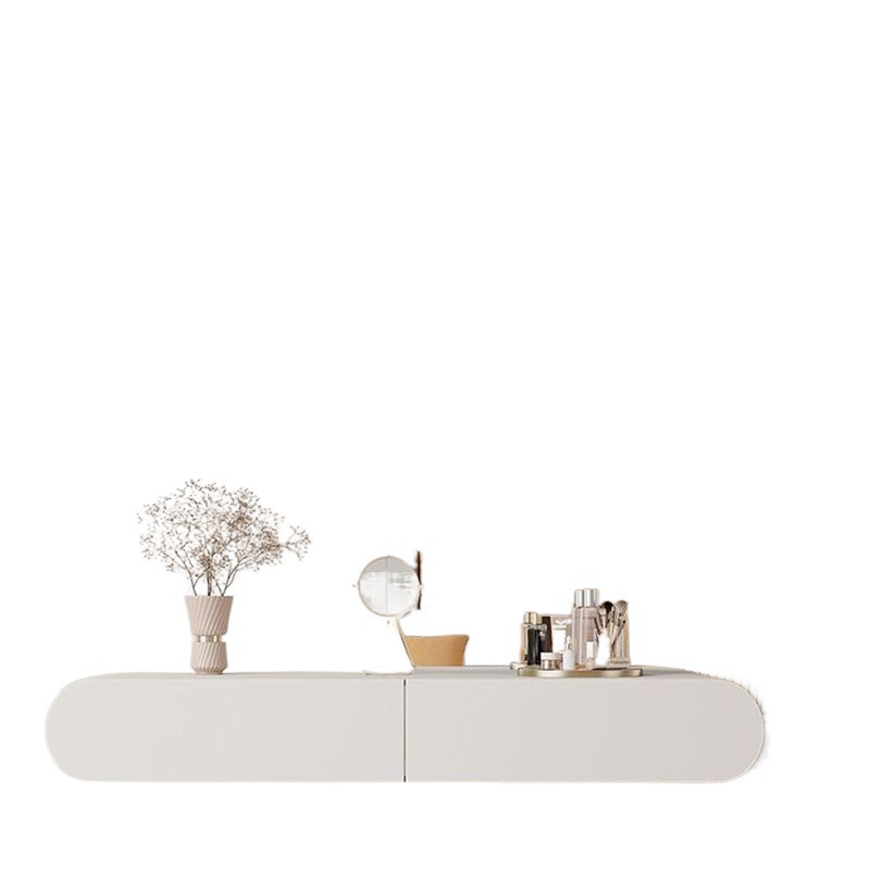 Suspended Wall-Mounted Dressing Table, Light Luxury and Simple Bedroom Bedside Table, Integrated Small Apartment Counter, Suspended Dressing Table