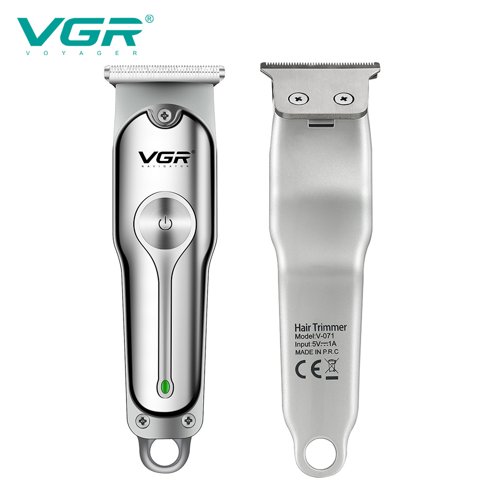 New VGR071 cross-border special for Barber scissors shaving pusher electric push USB charging wholesale hair clipper electric clippers