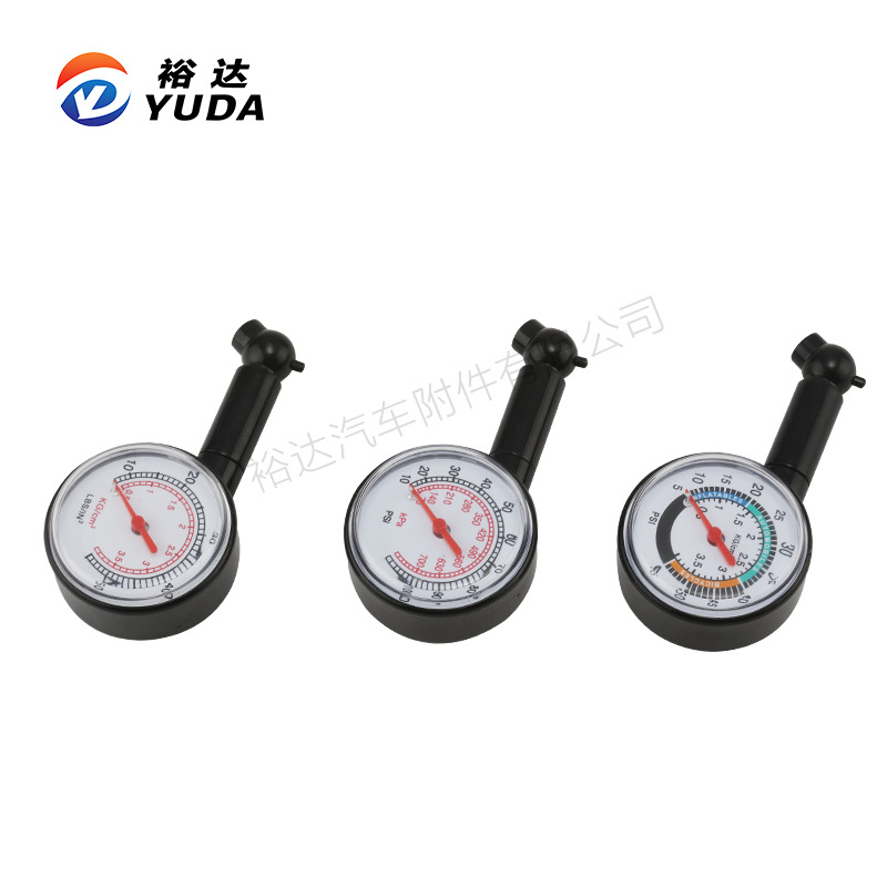 Yuda Factory Direct Sales Universal Car Tire Plastic Tire Pressure Gauge 4-color Tire Pressure Gauge Car Air Pressure Gauge