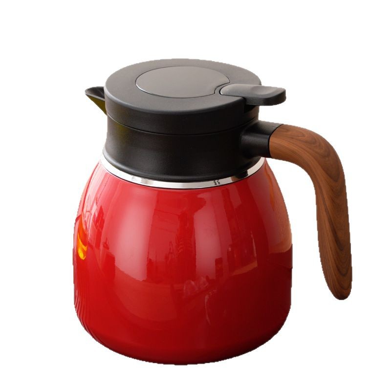 High Color Value 316 Stainless Steel Intelligent Temperature Display Thermal Insulation Kettle Household Large Capacity Tea Water Separation Health Braised Teapot