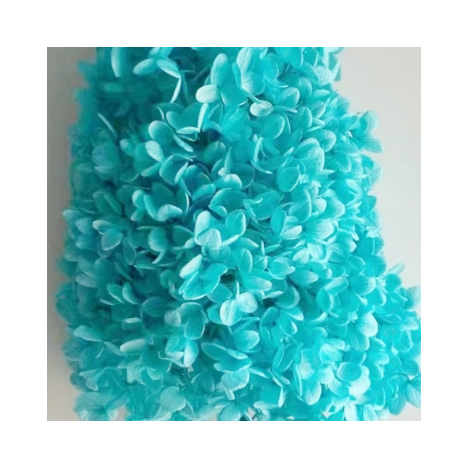 Eternal Flower Class A Wood Hydrangea Flower Head Handmade Material Diy Bag Valentine's Day Gift Box Filler Glass Cover Headwear