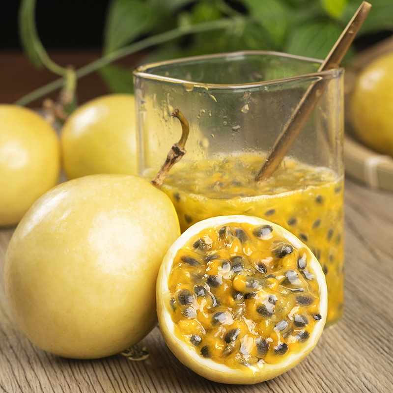 【Guangxi Passion Fruit】One-Piece Dropshipping of Golden Qinmi No. 9 Fresh Fruit for E-Commerce Live Broadcasts from the Place of Origin