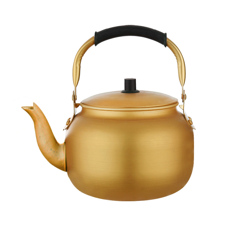 Yellow Aluminum Pot Aluminum Kettle Aluminum Teapot Korean Rice Wine Pot Warm Wine Pot Household Large Capacity Gas Gas Boiler