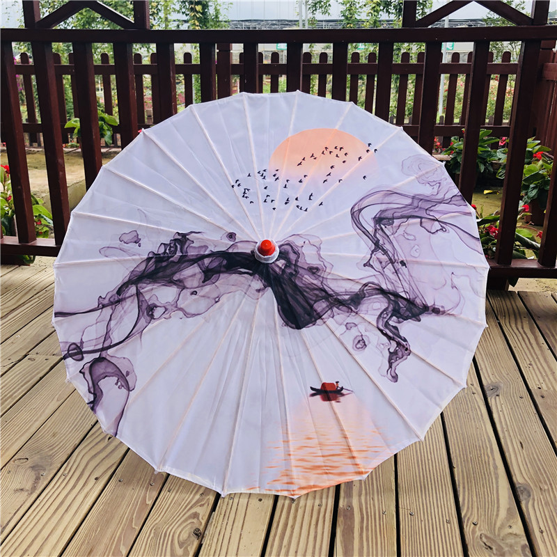 Qianli Jiangshan Picture Oil Paper Umbrella Antique Hanfu Photo Suit Umbrella Antique Oil Paper Umbrella Classical Retro Ancient Suit Umbrella