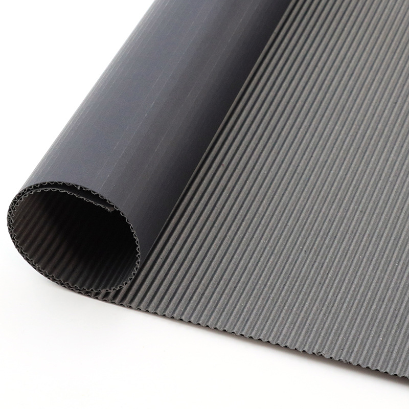 Two-Layer Black Corrugated Cardboard, All-Black Corrugated Paper, White E-Corrugated Paper Wholesale Cosmetic Lining Packaging