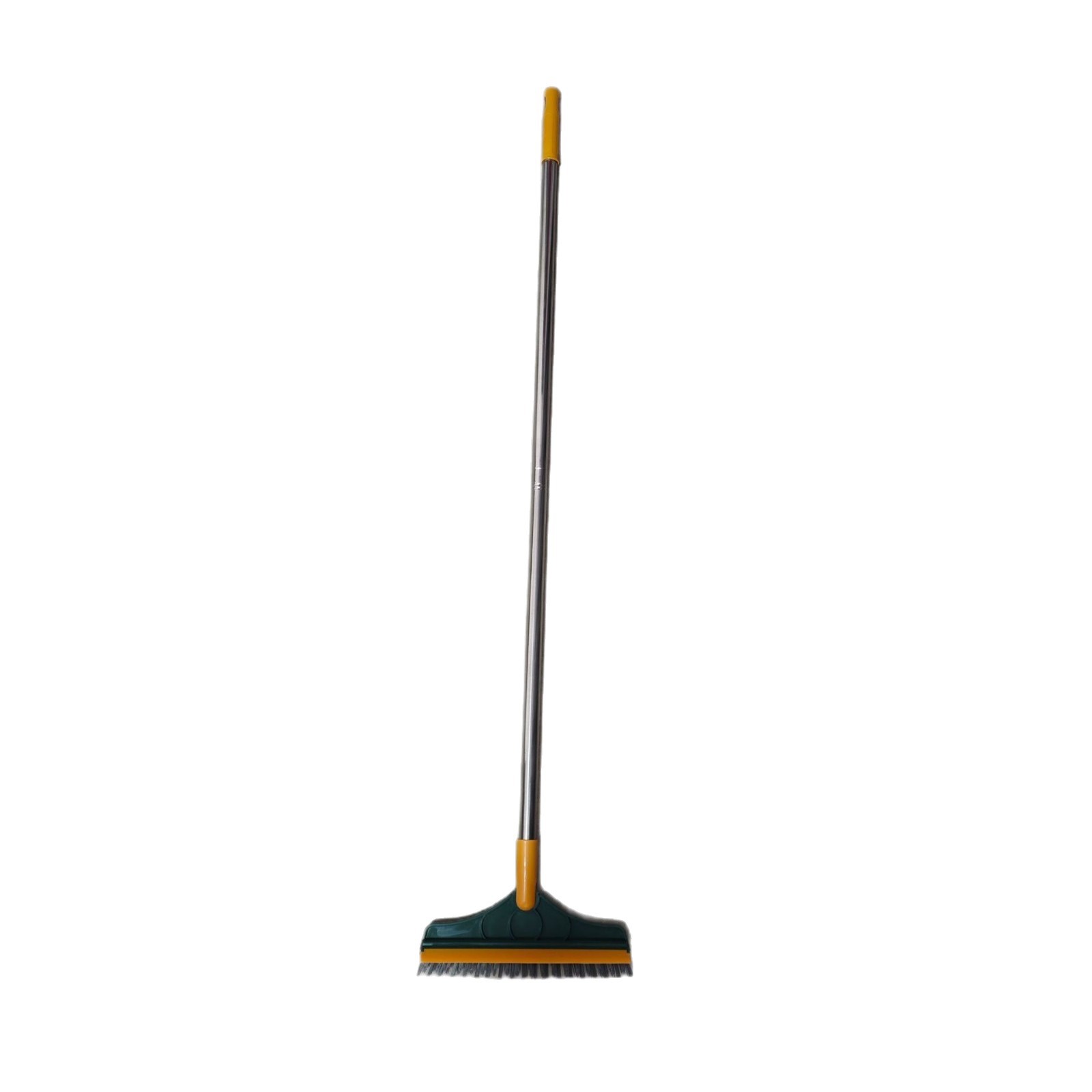 Two-In-One Bathroom Floor Scraper Hard-Bristled Toilet Bathroom Floor Seam Brush Long Handle Cleaning Tile Dead Corner