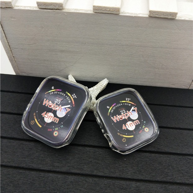 For iWatch 45678 generation TPU half watch case apple watch 8 apple case