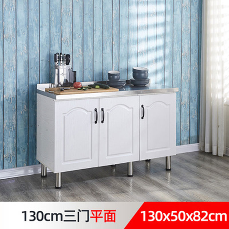 # N5 Simple Stainless Steel Cabinet Kitchen Cabinet Stove Cabinet Integrated Rental Kitchen Cabinet Home Storage Cabinet