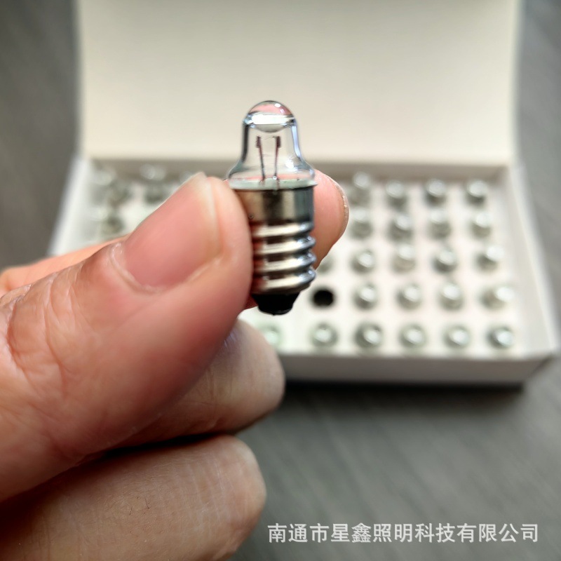 Light collecting e10 screw pen lamp/1.1V0.25/1.5V0.25/2.2V0.25 spotlight E10 pen Crystal Bulb