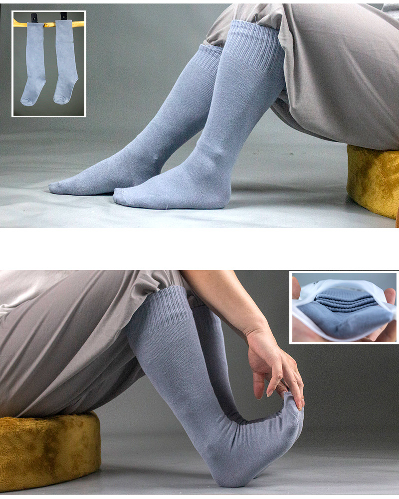 Monk Clothing Monk Socks Sweat Breathable Long Tube Leggings-Free Monk Socks Cotton Knitted Socks Sucking Family Monk Socks Bhikchu Socks